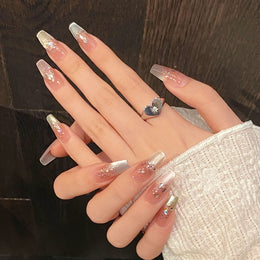 Set Of 10 Nail Extension - Pink