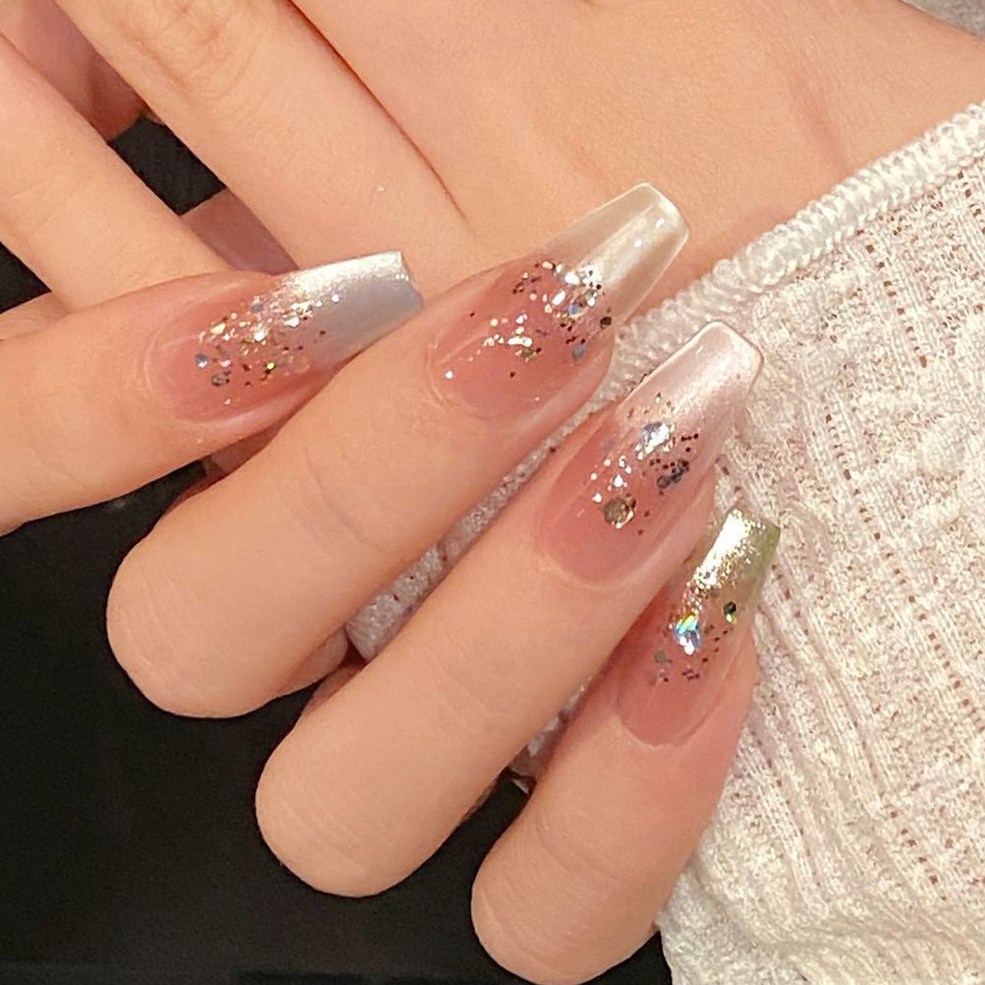 Set Of 10 Nail Extension - Pink