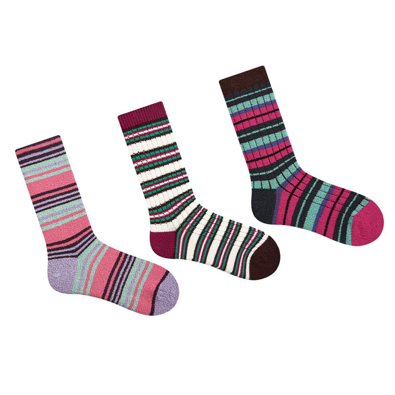 Women Pack Of 5 Patterned Cotton Calf Length Socks