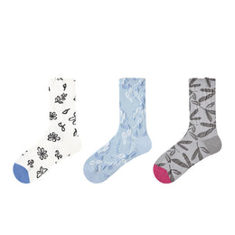 Women Pack Of 3 Patterned Cotton Ankle Length Socks