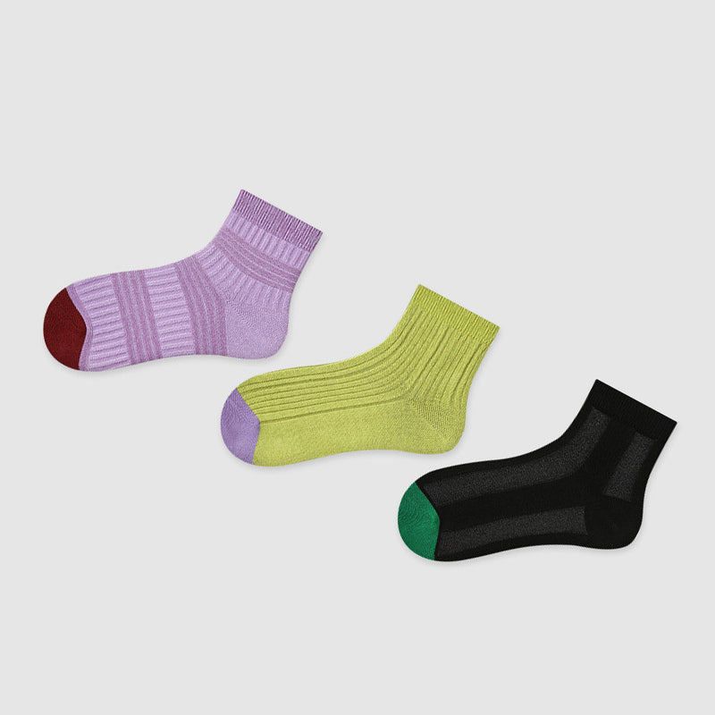 Women Pack Of 3 Patterned Ankle Length Socks