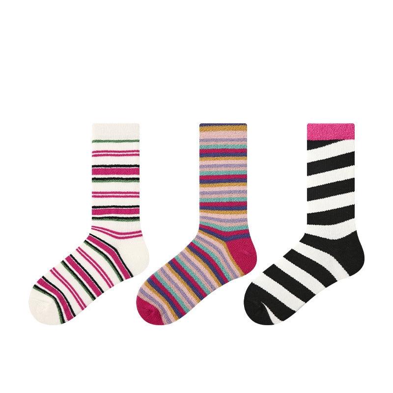 Women Pack Of 3 Patterned Ankle Length Socks