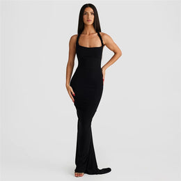 One Shoulder Bodycon Maxi Dress