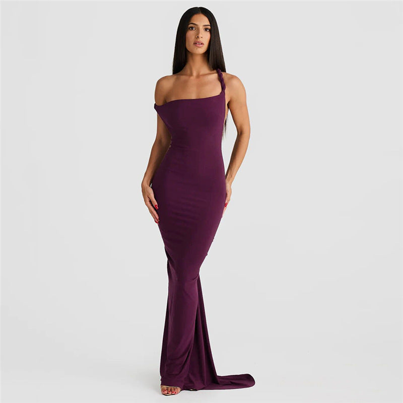 Women Off-Shoulder Bodycon Maxi Dress