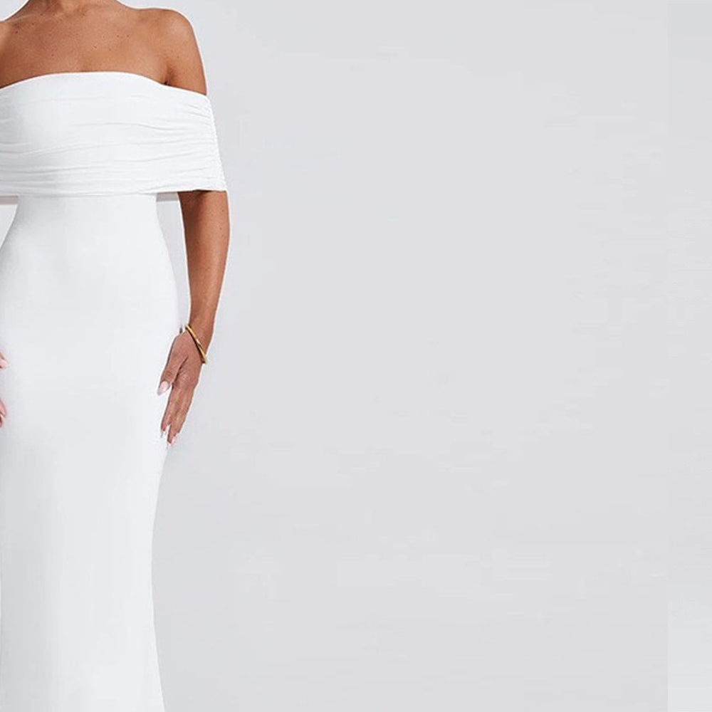Women Off-Shoulder Bodycon Maxi Dress