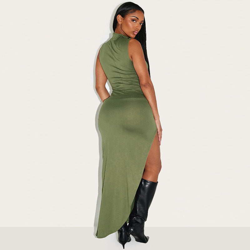 Women Solid Bodycon Mini Dress