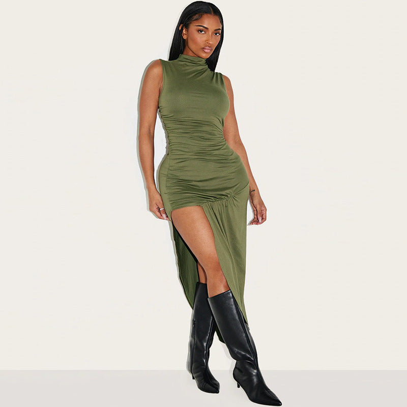 Women Solid Bodycon Mini Dress