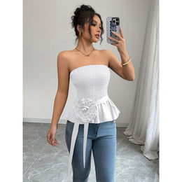 Women Solid Tube Top