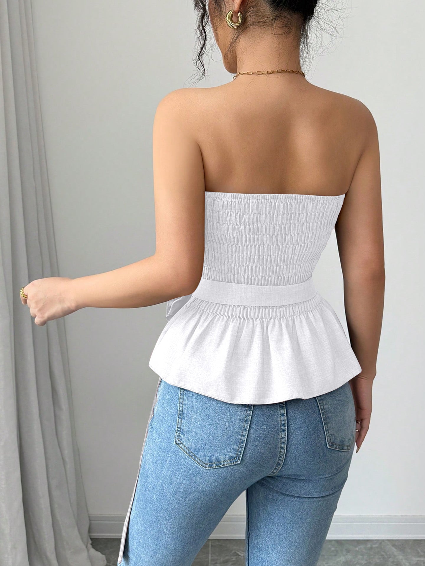 Women Solid Tube Top