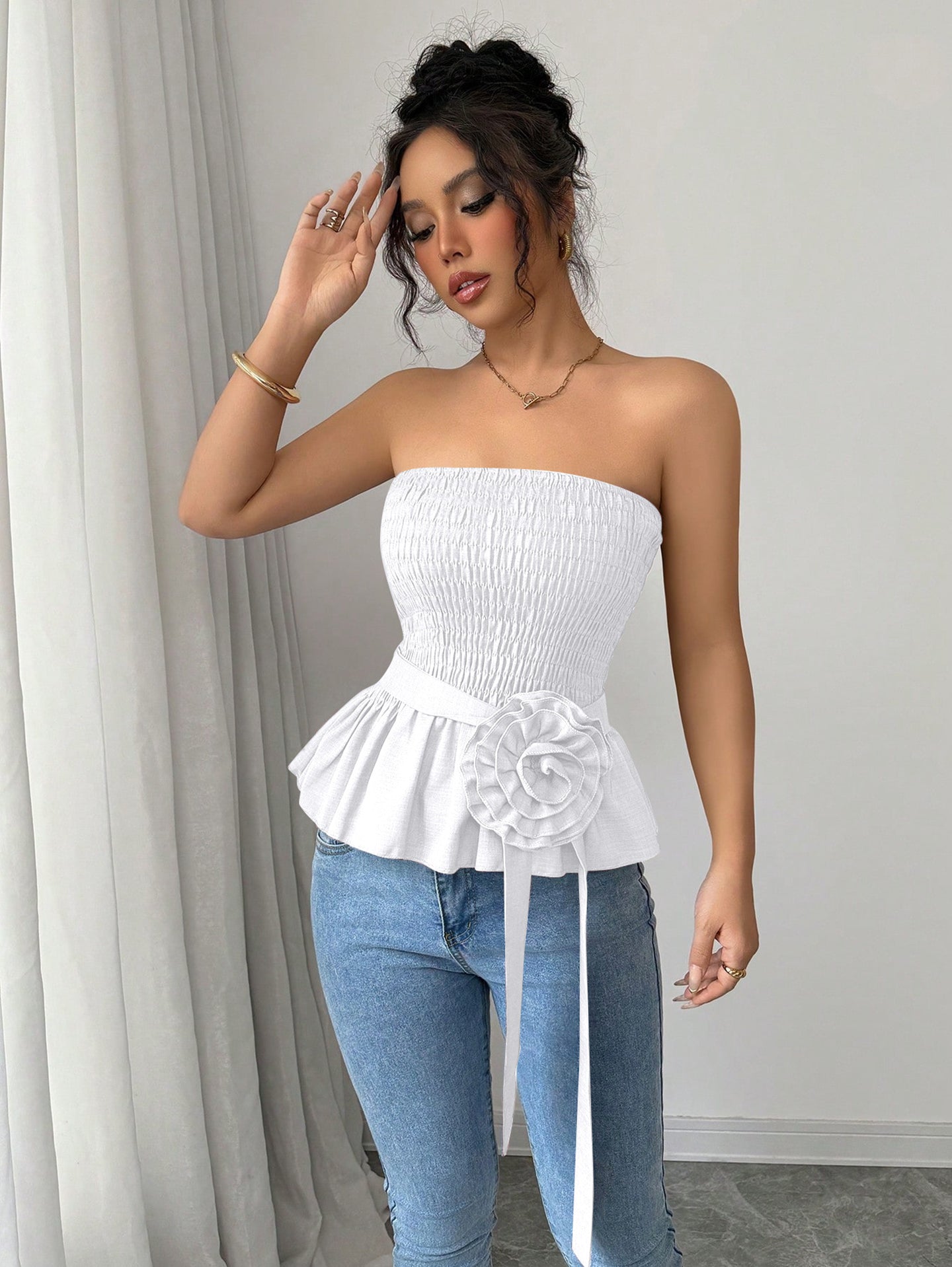 Women Solid Tube Top