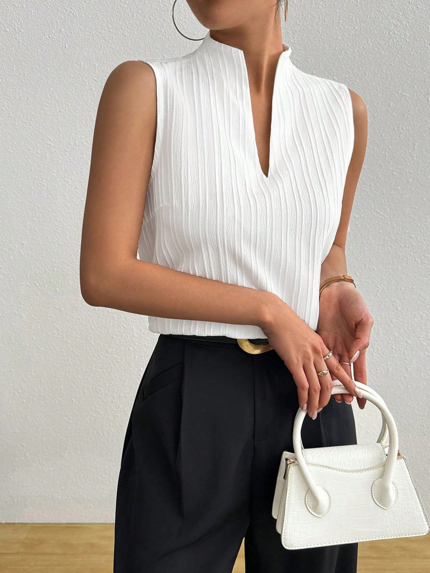Striped V-Neck Top
