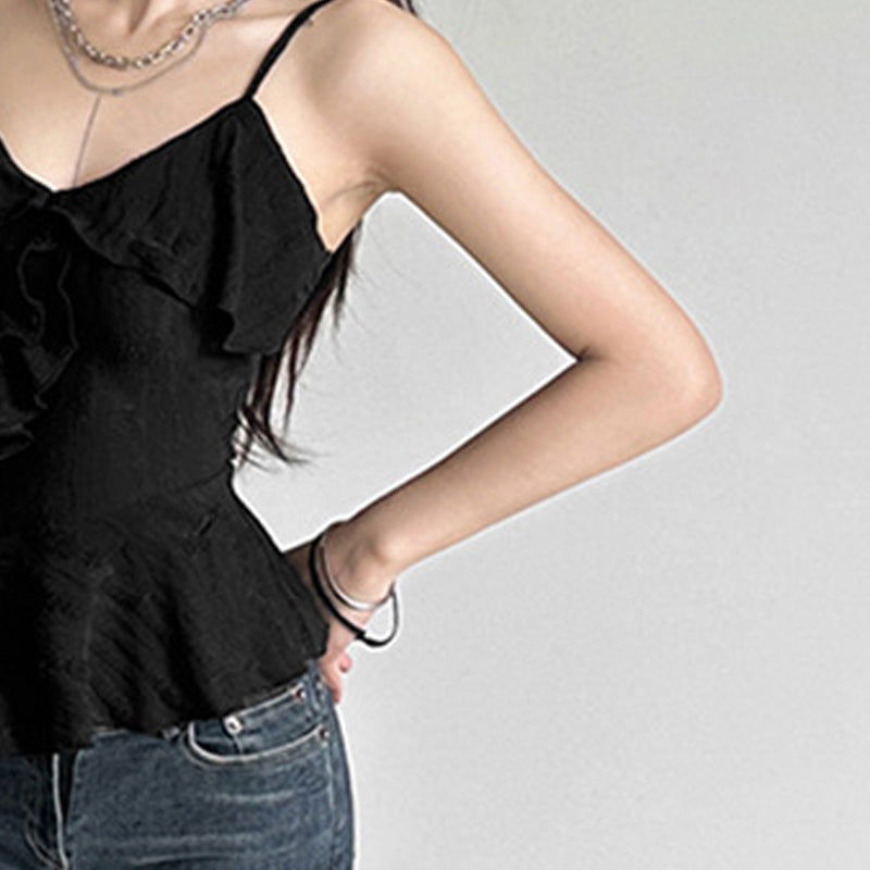 Women Solid High-Low Top