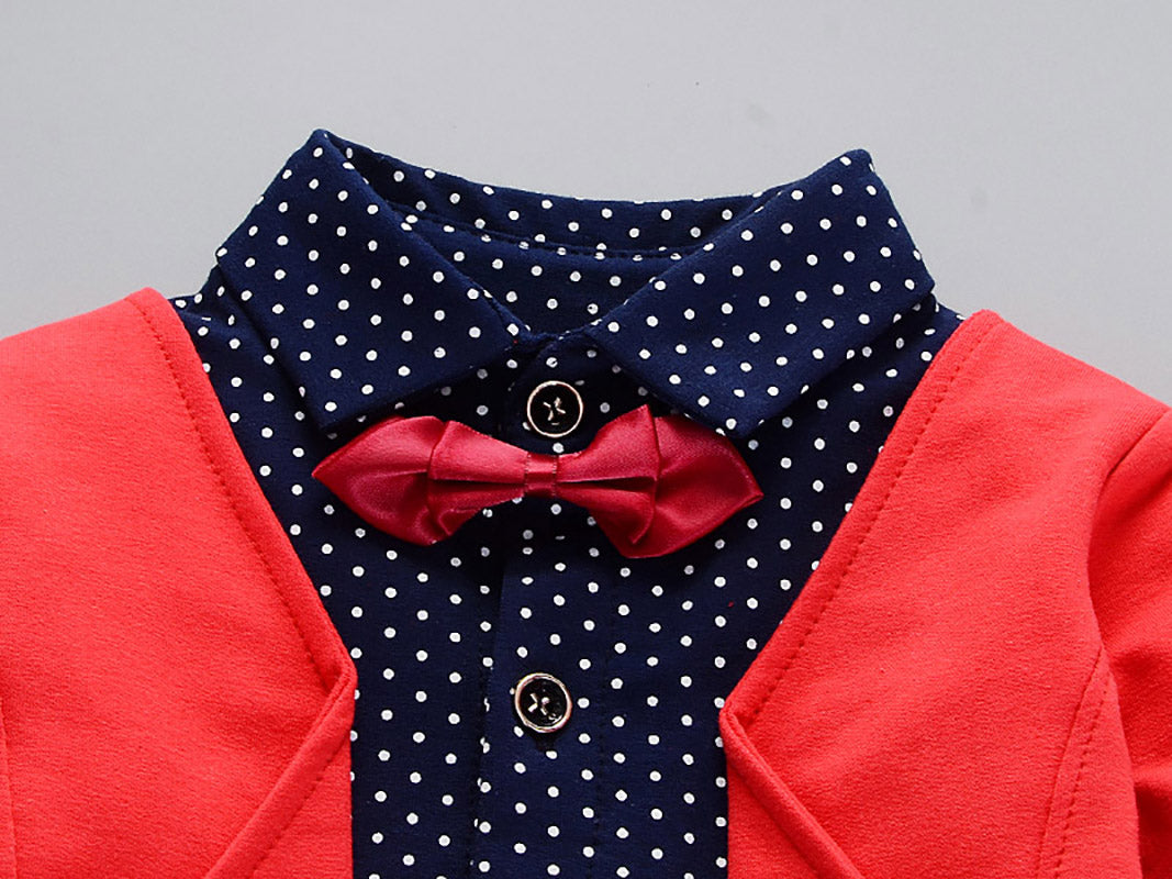 Boys Printed Pure Cotton Shirt With Trousers